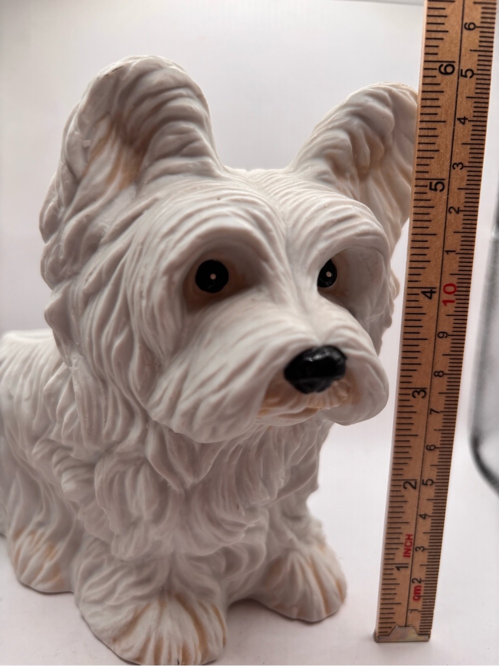 White Terrier Dog Westie Planter, Fine Porcelain 6" Tall Collectible. Vintage - Picture 2 of 8